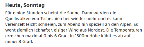 Wetterbericht